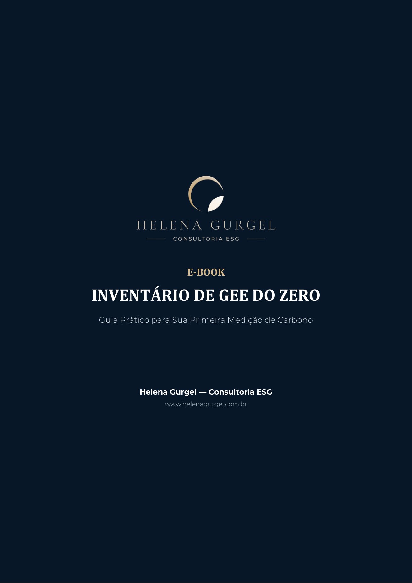 E-book Inventário de GEE do Zero — Helena Gurgel